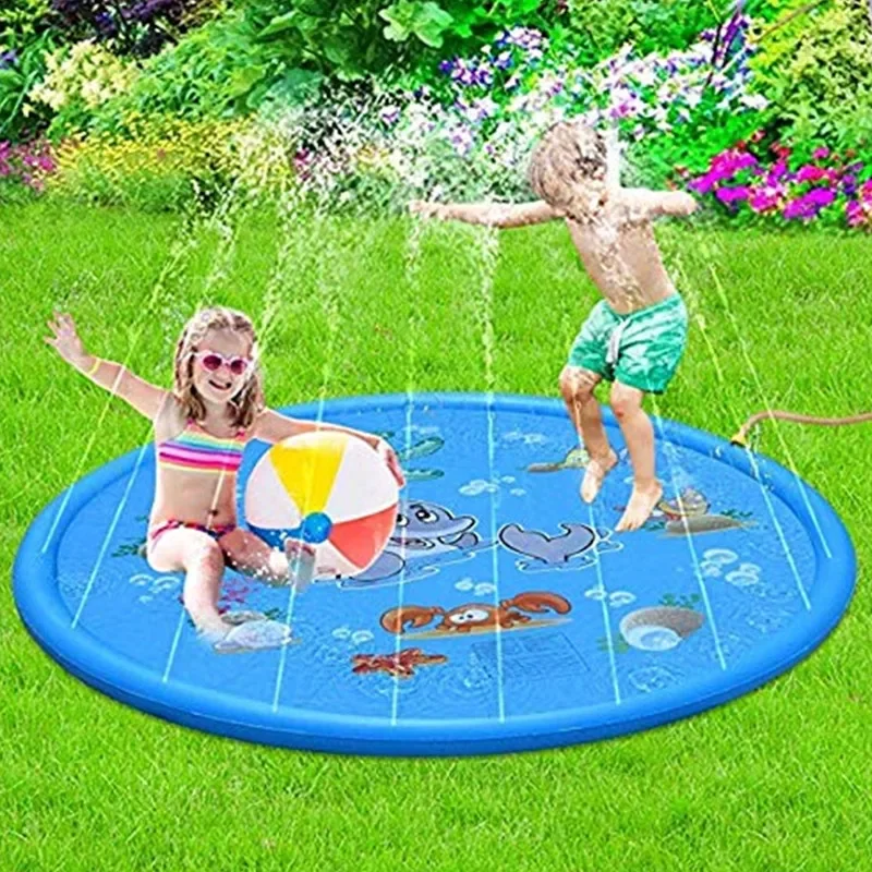 100/170cm Kids Inflatable Wate - Slip Slide Water Mat 评论和价格
