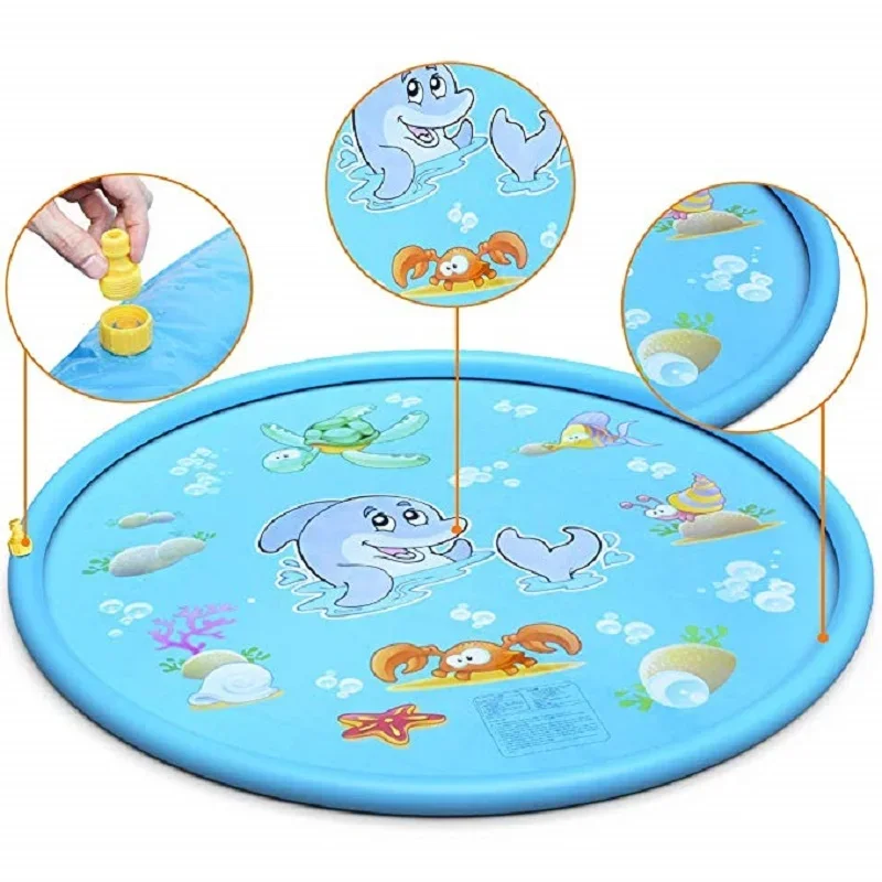 100/170cm Kids Inflatable Wate - Slip Slide Water Mat 评论和价格
