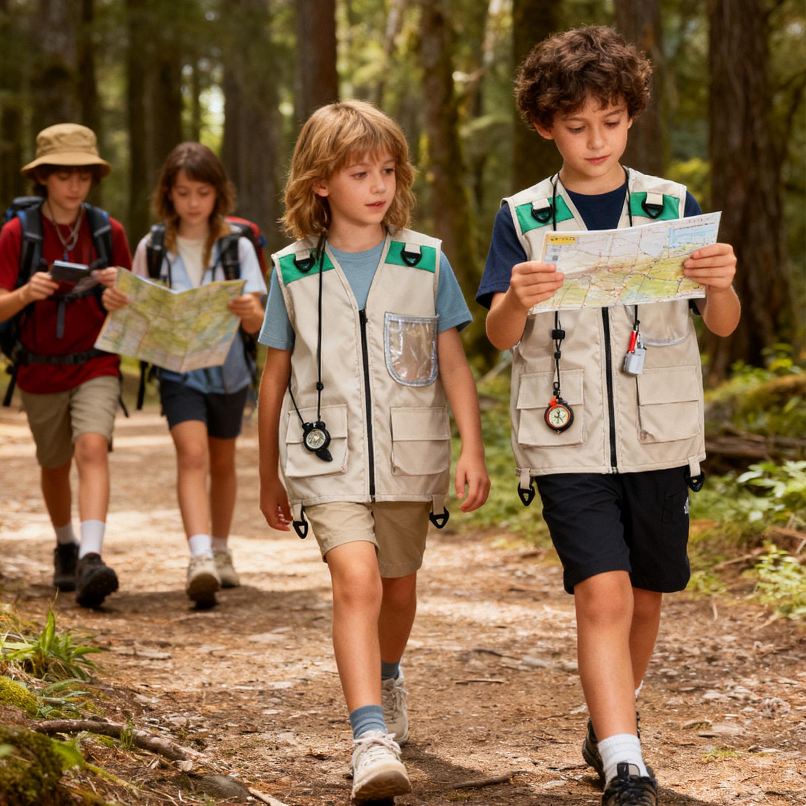 Kids Fishing Vest Sleeveless C - Kids Outdoor Zoo 评论和价格