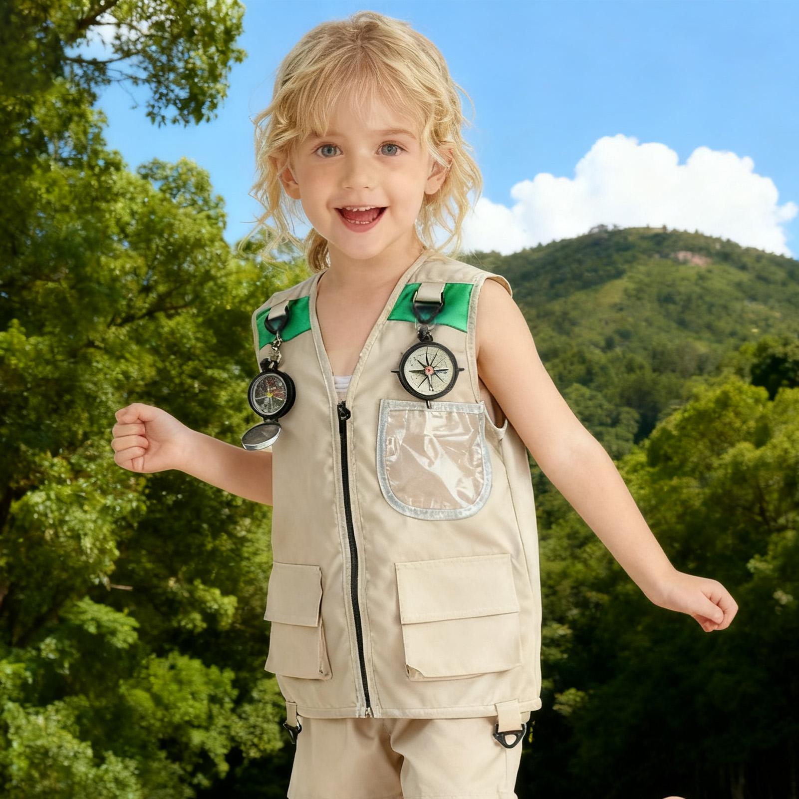 Kids Fishing Vest Sleeveless C - Kids Outdoor Zoo 评论和价格