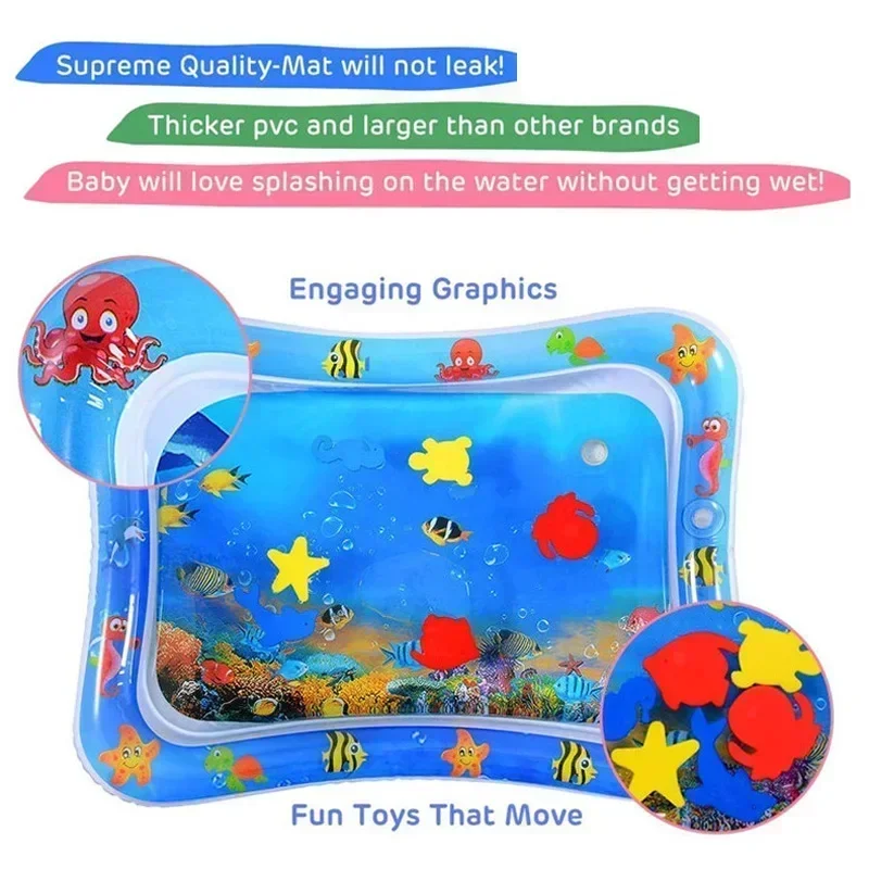 Baby Water Play Mat PVC Inflat - Kids Outdoor Water Play Table 评论和价格