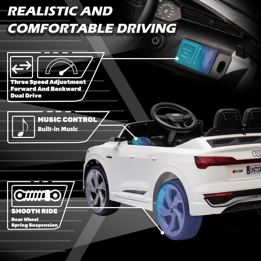 12V Licensed Audi SQ8 Ride on  - Ride On Toy Car 评论和价格